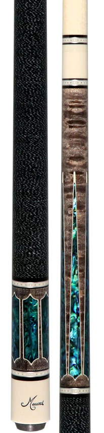 Meucci 2020 Gray - Blue Pearl - Black/White Wrap Pool Cue with Pro Shaft - 2020GYBLBKWHP - Image 5