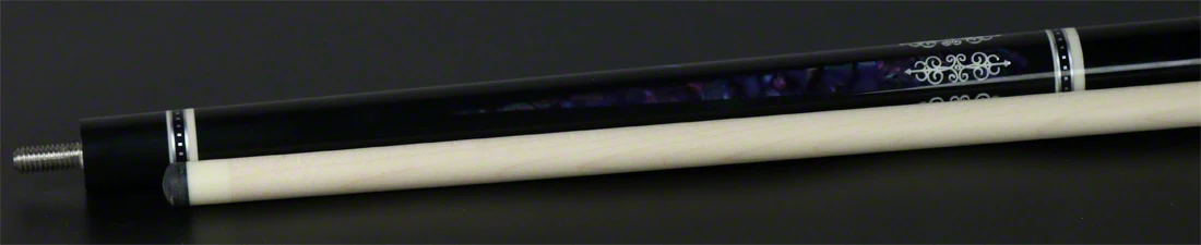 Meucci 21st Century 3 Black - Purple Pearl - Black Wrap Pool Cue with Pro Shaft - 2103BKPUBKP - Image 5