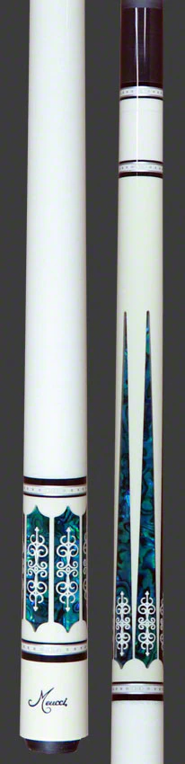 Meucci 21st Century 3 White - Blue Pearl - White Wrap Pool Cue with Carbon Pro Shaft -2103WHBLWHC - Image 5