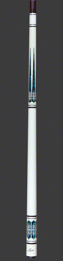 Meucci 21st Century 3 White - Blue Pearl - White Wrap Pool Cue with Carbon Pro Shaft -2103WHBLWHC - Image 6