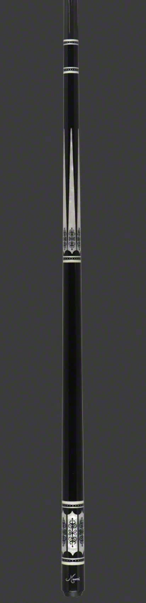 Meucci 21st Century 3 Black - MOP - Black Wrap Pool Cue with Carbon Shaft - 2103BKMOPBKC - Image 3