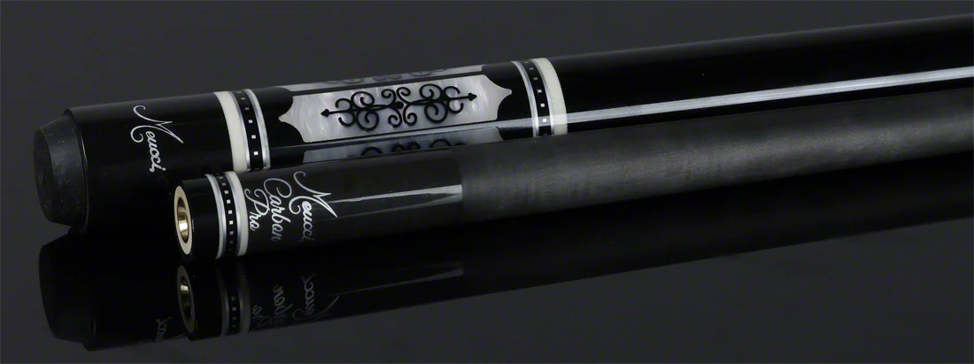 Meucci 21st Century 3 Black - MOP - Black Wrap Pool Cue with Carbon Shaft - 2103BKMOPBKC - Image 6