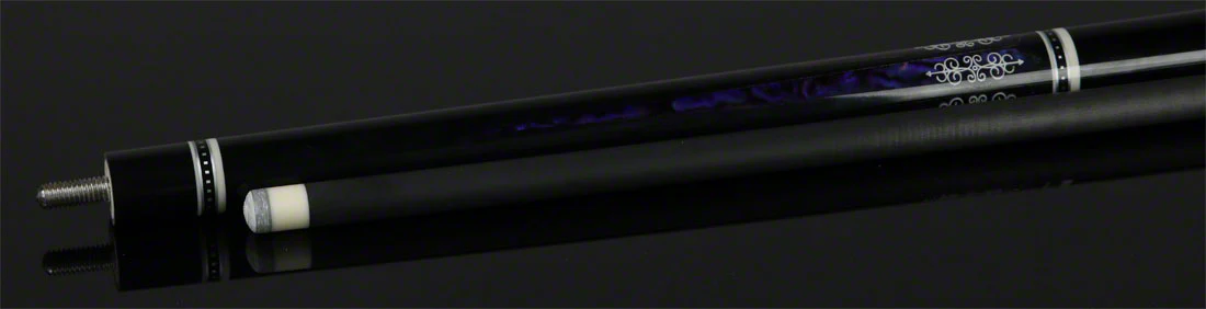 Meucci 21st Century 3 Black - Purple Pearl - Black Wrap Pool Cue with Carbon Shaft -2103BKPUBKC - Image 5