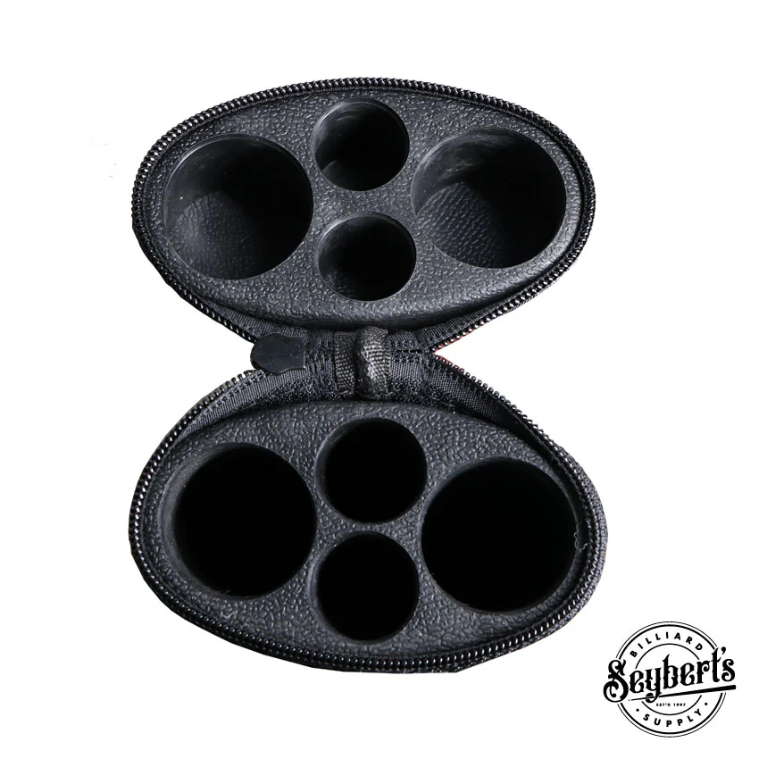 Exotic Oval Polyform Brown 2x2 Hard Pool Cue Case - C22EHR-BR - Image 3