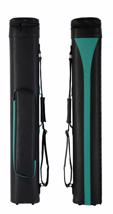 Designer Oval Polyform Piggy Back Green 2x4 Hard Pool Cue Case - CS24DHR-GN - Image 2