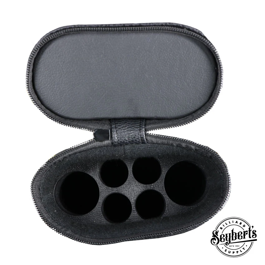 Designer Oval Polyform Piggy Back Red 2x4 Hard Pool Cue Case - CS24DHR-RD - Image 3