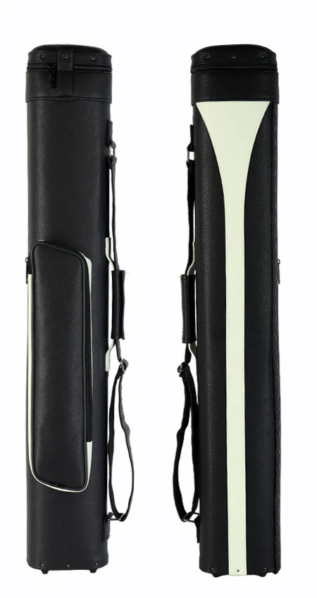 Designer Oval Polyform Piggy Back White 2x4 Hard Pool Cue Case - CS24DHR-WH - Image 2