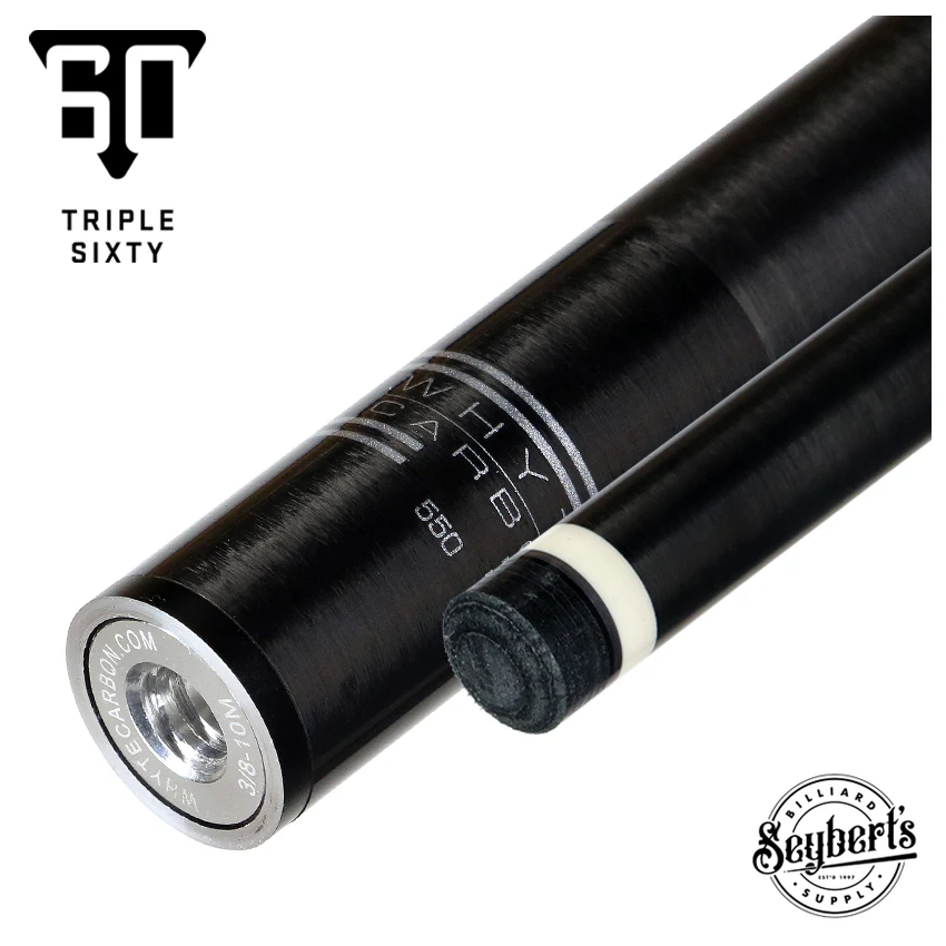Triple 60 Whyte Carbon Cue Shaft-3/8 x 10 Thread Modified Carbon Fiber Play Shaft
