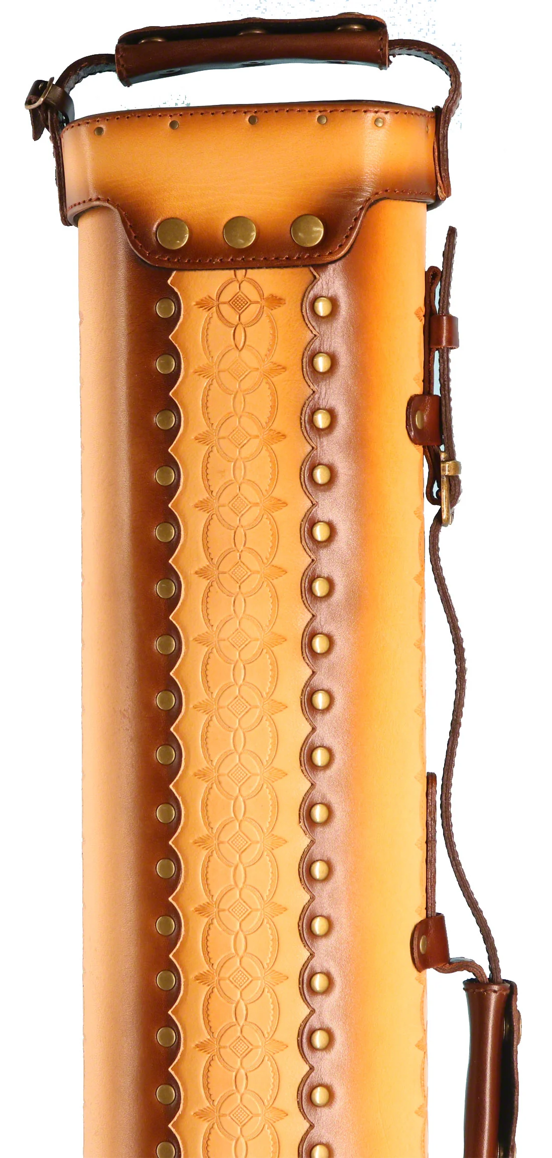 Instroke Saddle D05 Brown Air Brushed 3x5 Pool Cue Case - 35D05DB - Image 4