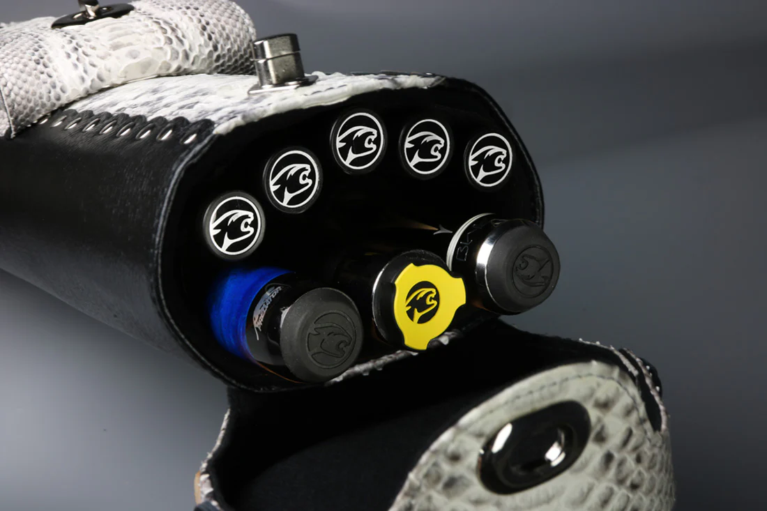 Instroke Custom Python Skin & Leather 3x5 Pool Cue Case - LTD35PYT - Image 3