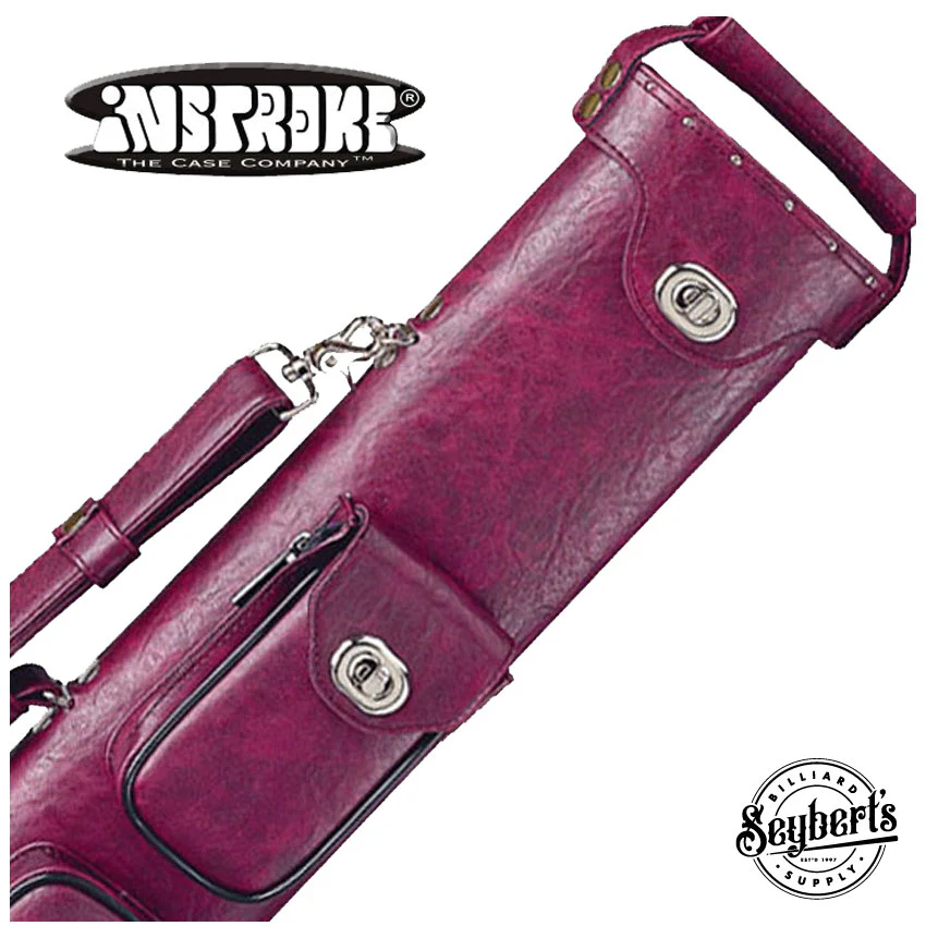 Instroke Premier Burgundy 3x7 Pool Cue Case - P3X7BUR