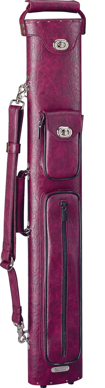 Instroke Premier Burgundy 3x7 Pool Cue Case - P3X7BUR - Image 2