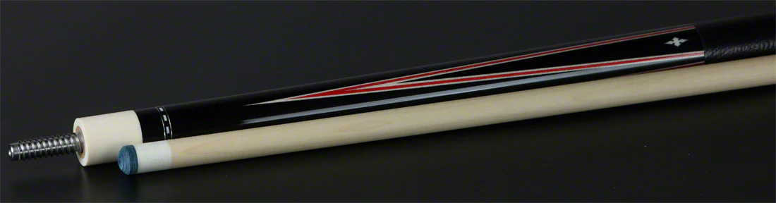 Ariel Carmeli Custom Red 4 point Pool Cue - Image 5