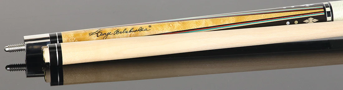 Balabushka Era Series Birdseye Maple with Ebony Points and Maple Window Inlays Pool Cue with Irish Linen Wrap - Image 4