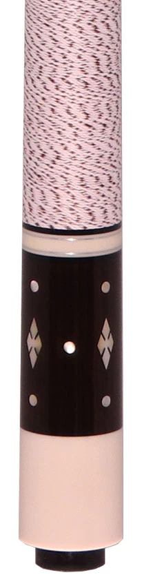 Balabushka GB Series Birdseye Maple Forearm with 4 Ebony Points and Mother of Pearl/White Shell Inays Pool Cue with Irish Linen Wrap - Image 4
