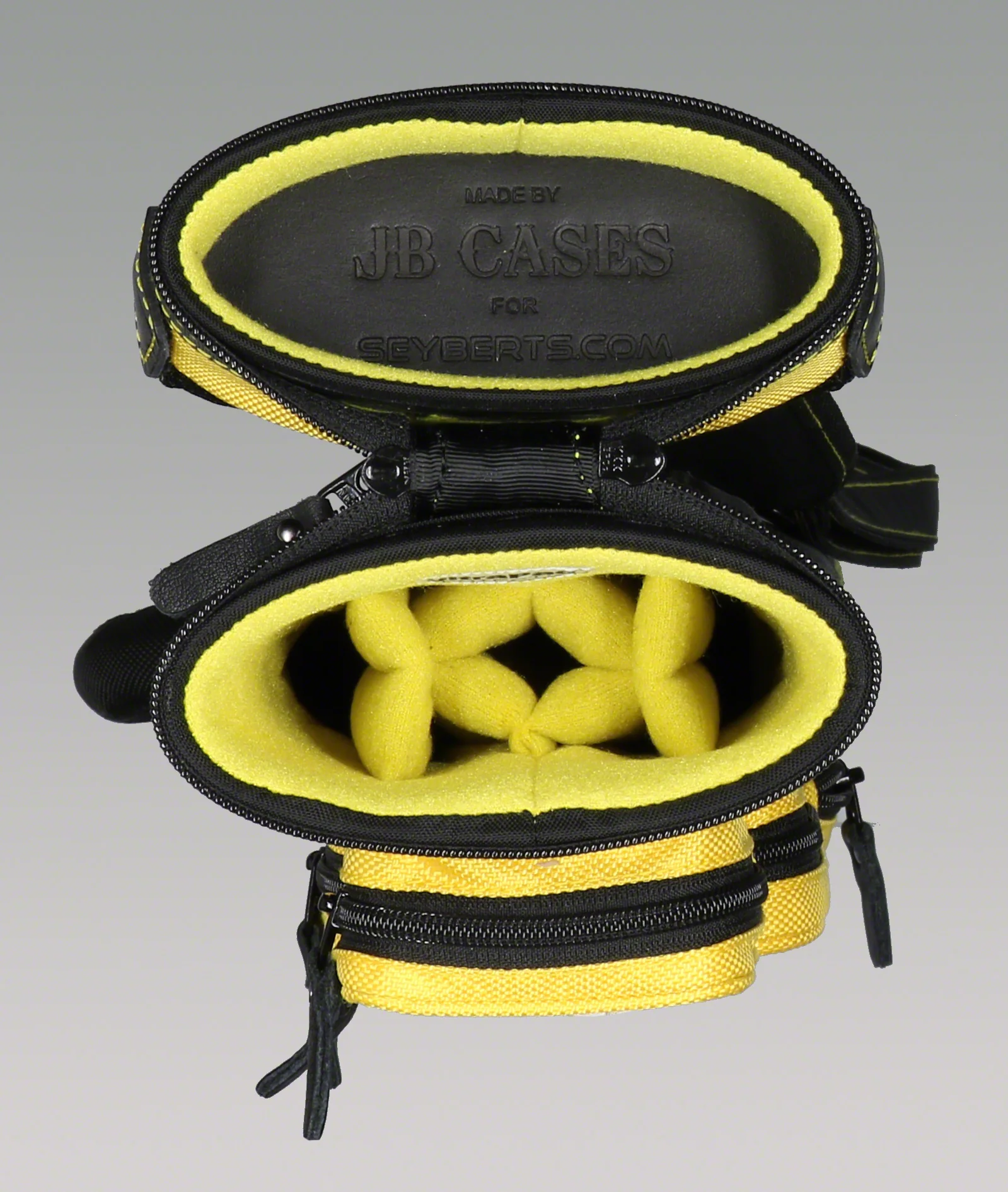 JB Ultimate Rugged Black/Gold Pool Cue Case - URBKGD - Image 2