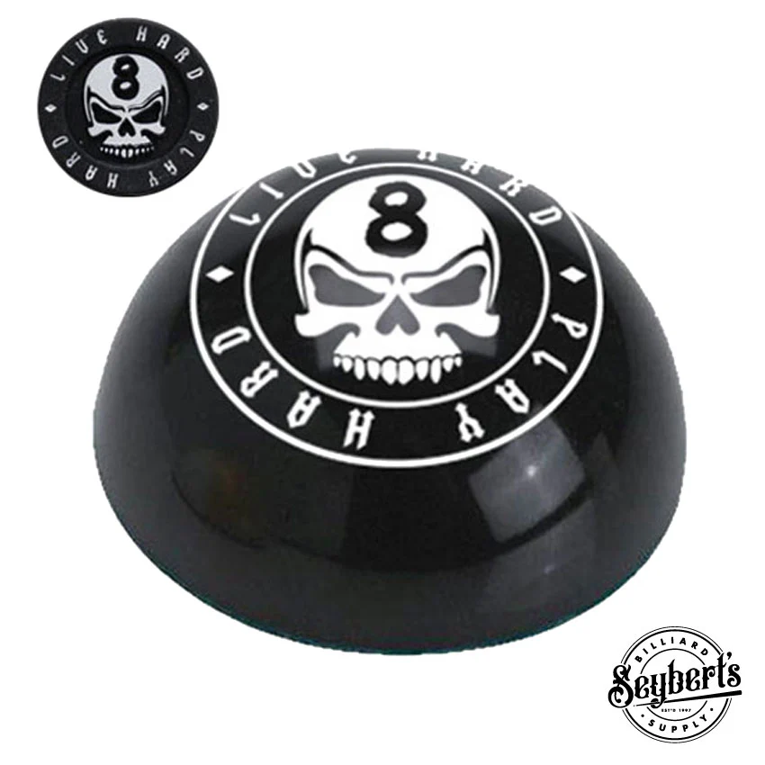 Black Live Hard Pool Table Pocket Marker
