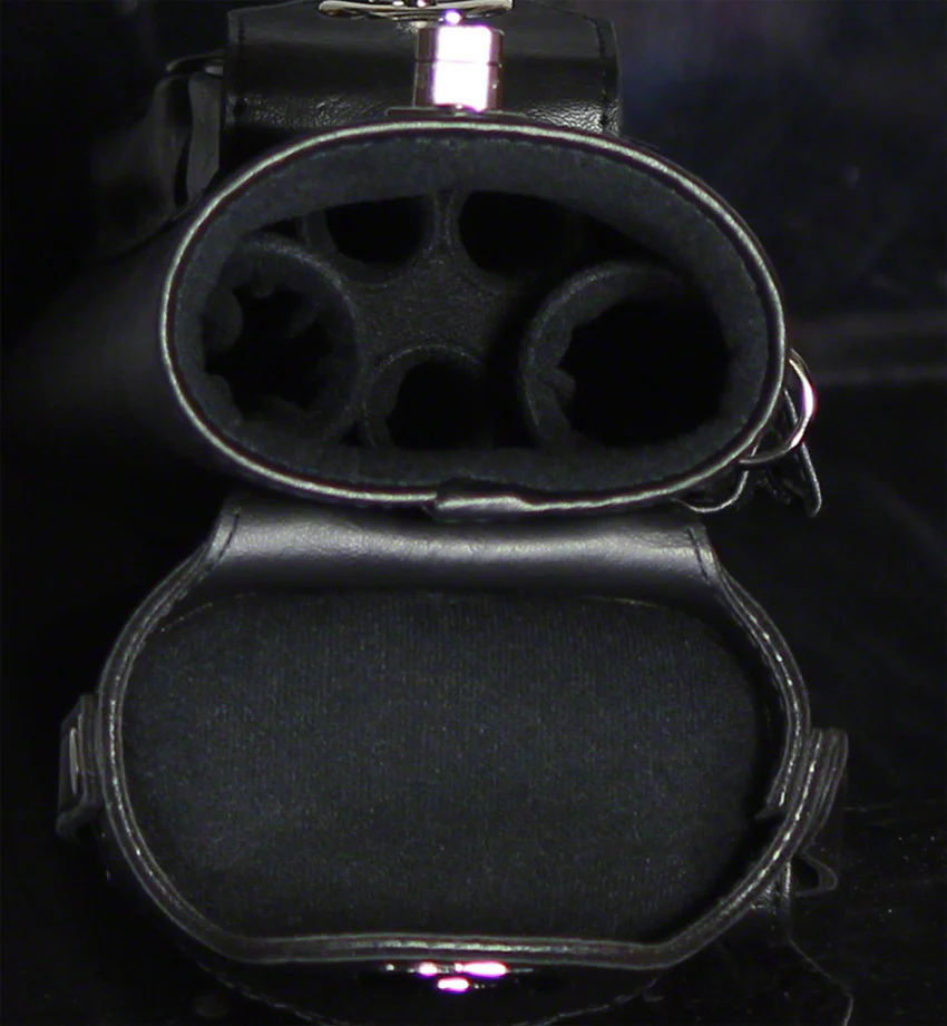 Instroke Geo Leather Black/Blue 2x3 Pool Cue Case - GEO2X3BBL - Image 3