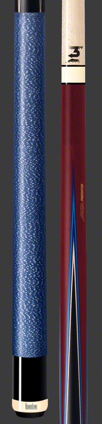 Predator 4 Point Sneaky Pete Purple Heart / Blue Points Linen Wrap Pool Cue - True Splice - Image 3