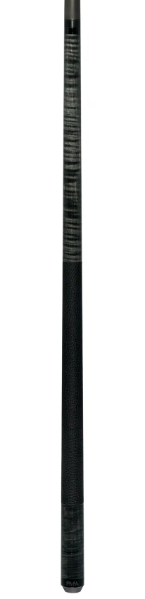 Bull Carbon Gray-Stained Curly Maple Play Cue with Textured Leather Wrap - Image 6