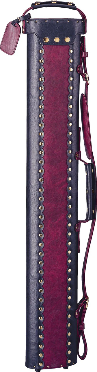 Instroke Vinyl Cowboy Black/Burgundy 3x7 Pool Cue Case - VC37BB - Image 3