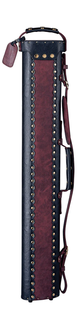 Instroke Vinyl Cowboy Black/Burgundy 3x7 Pool Cue Case - VC37BB - Image 5