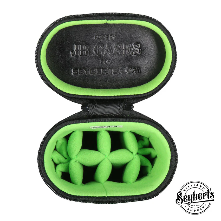 JB Ultimate Rugged Black/Green Pool Cue Case - URBKGR - Image 5