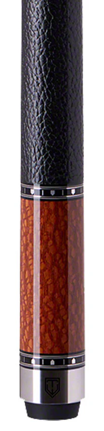 Cuetec Cynergy Truewood Leopard II Leather Wrap Play Cue - 95-108LTW - Image 2