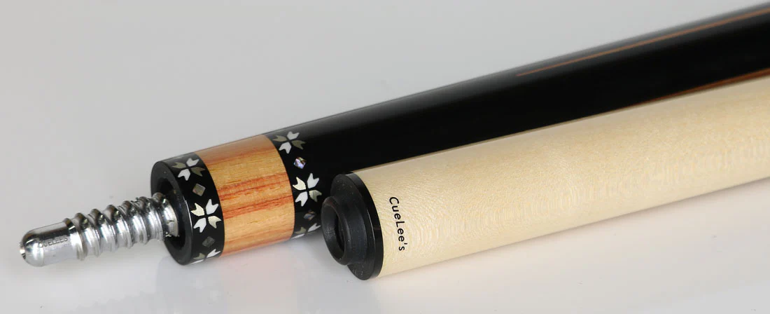Cuelees Carefree 1 Pool Cue with Genuine Black Shark Skin Wrap - LS-A02 - Image 4