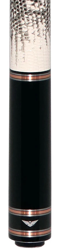 Cueroc Black Galaxy 1 Dymond Ebony Wood Pool Cue with Ring-Tailed Lizard Wrap - Image 2