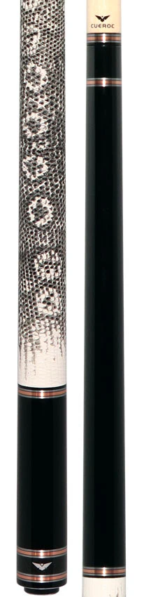 Cueroc Black Galaxy 1 Dymond Ebony Wood Pool Cue with Ring-Tailed Lizard Wrap - Image 5