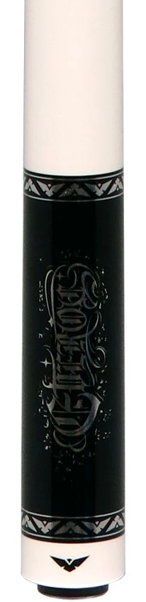 Cueroc Goth 3 Black with Silver Graphic No Wrap Pool Cue - Image 2
