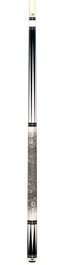 Cueroc Pterosaur 1 Ebony Dymondwood with White Juma Points Pool Cue with Ring-Tailed Lizard Wrap - Image 6