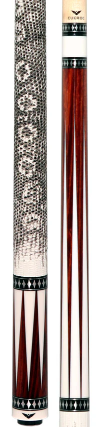 Cueroc Pterosaur Rengas with White Juma Points Pool Cue with Ring-Tailed Lizard Wrap - Image 5