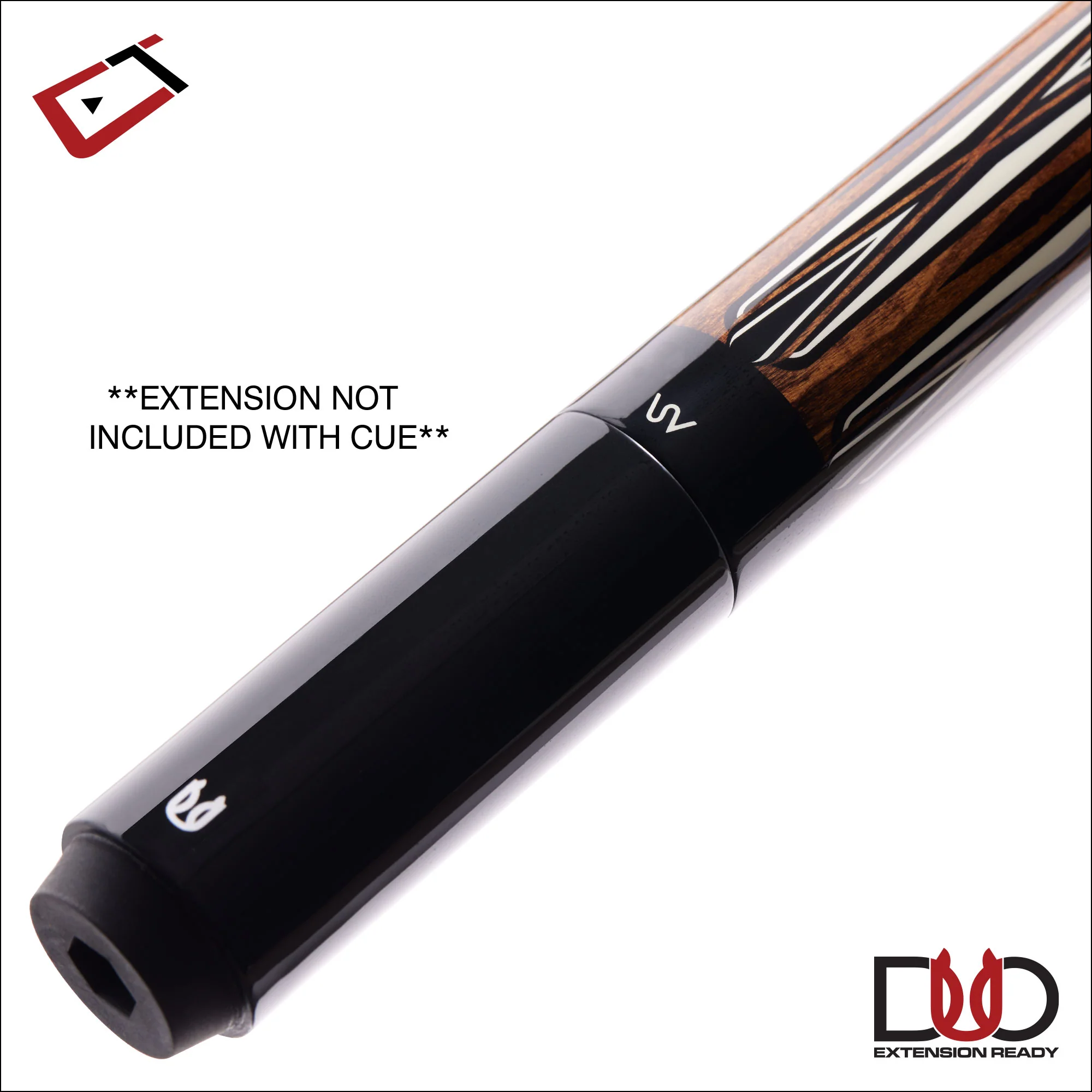 Cuetec Avid Proof Series Brown with Black Lizard Wrap Pool Cue - Image 3