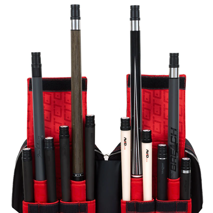 Cuetec Pro Line Black 4x8 Soft Professional Pool Cue Case - 95-751 - Image 2