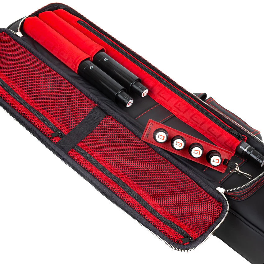 Cuetec Pro Line Black 4x8 Soft Professional Pool Cue Case - 95-751 - Image 3
