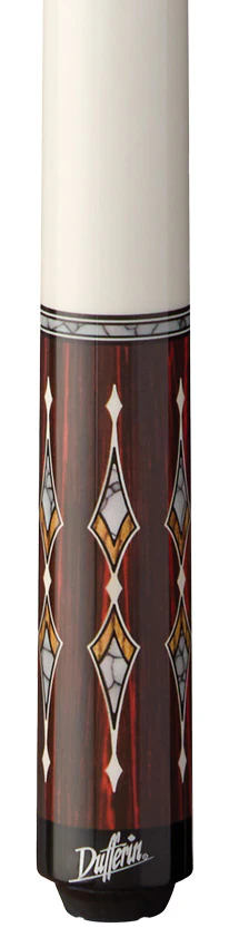 Dufferin Black/White and Rengas Wood Graphic Wrapless Pool Cue - Image 2