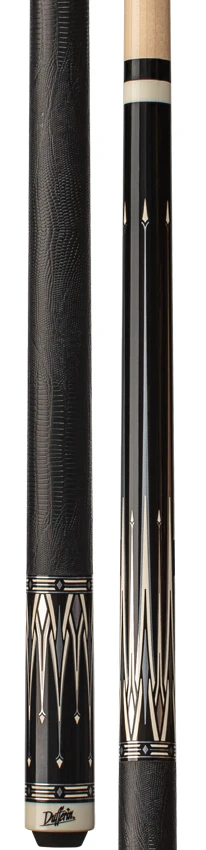 Dufferin Black and White with Leather Wrap Play Cue - D-SE50 - Image 3