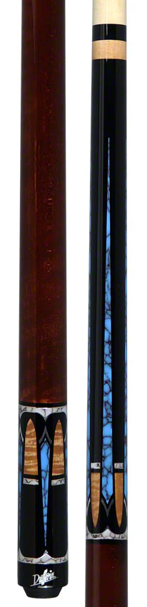 Dufferin Black With 6 Point Turquoise Graphic Graphic Pool Cue - D546 - Image 5
