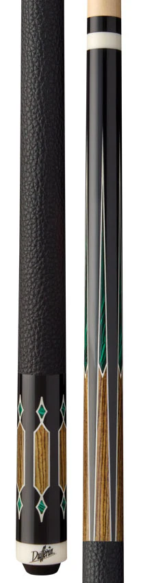 Dufferin Malachite Crown Pool Cue with Embossed Leather Wrap - Image 3