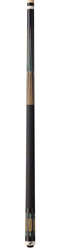 Dufferin Malachite Crown Pool Cue with Embossed Leather Wrap - Image 4