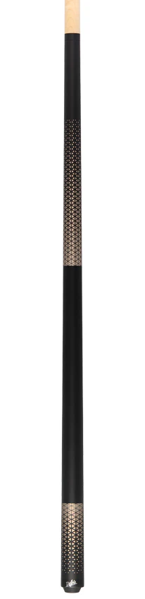 Dufferin Matte Black with Gold Triangle Design Wrapless Graphic Pool Cue - D348 - Image 6
