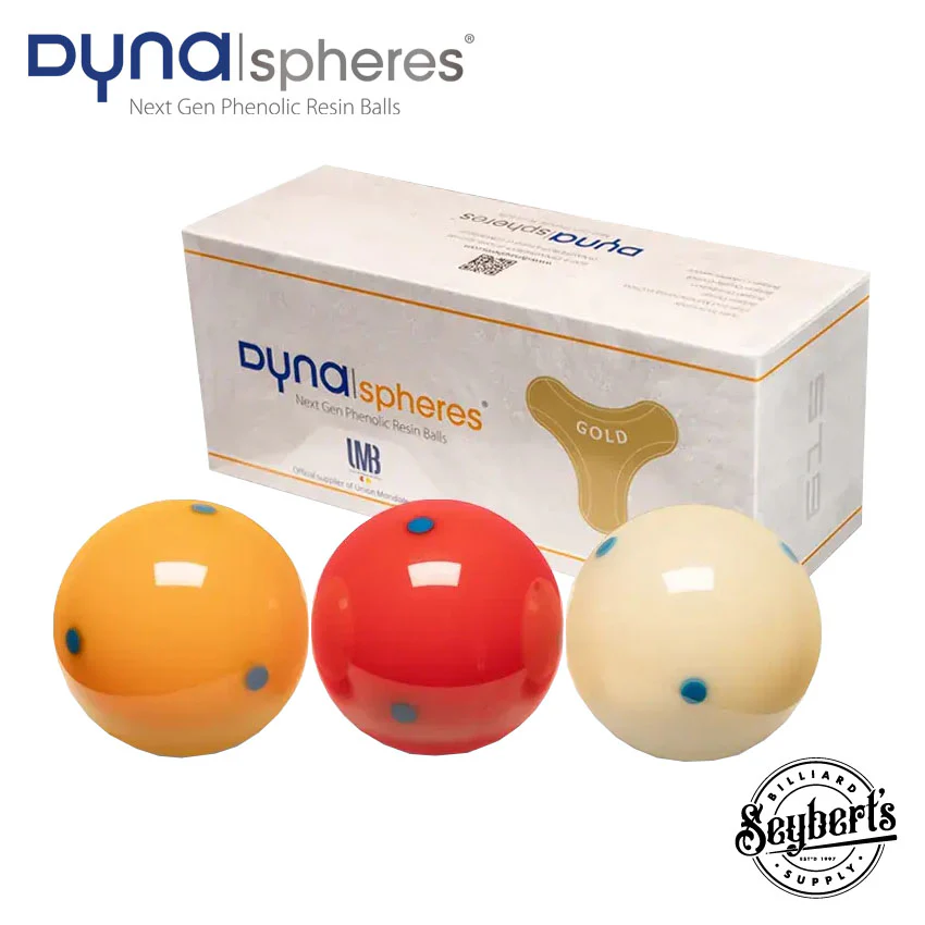 Dynaspheres Gold 615 Carom Ball Set