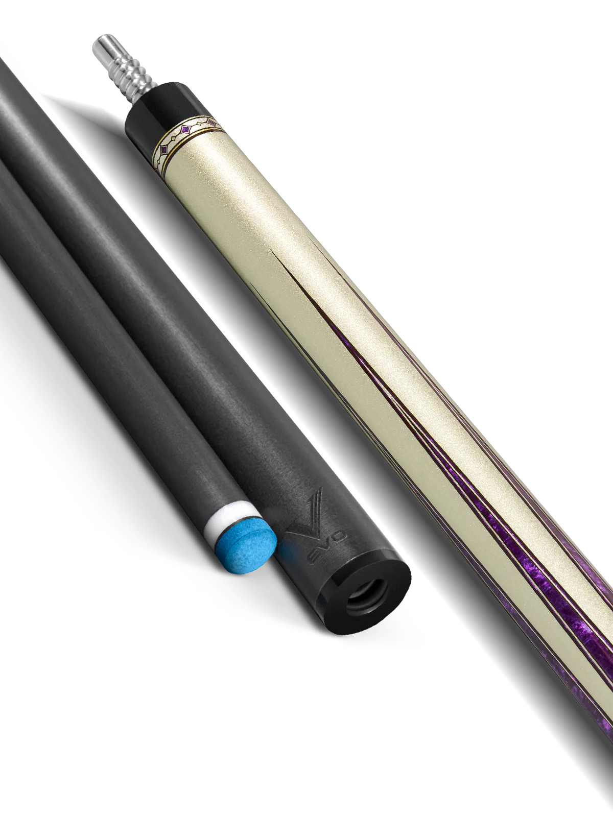 EVO Beast Amethyst Lion Leather Wrap Pool Cue - Image 10
