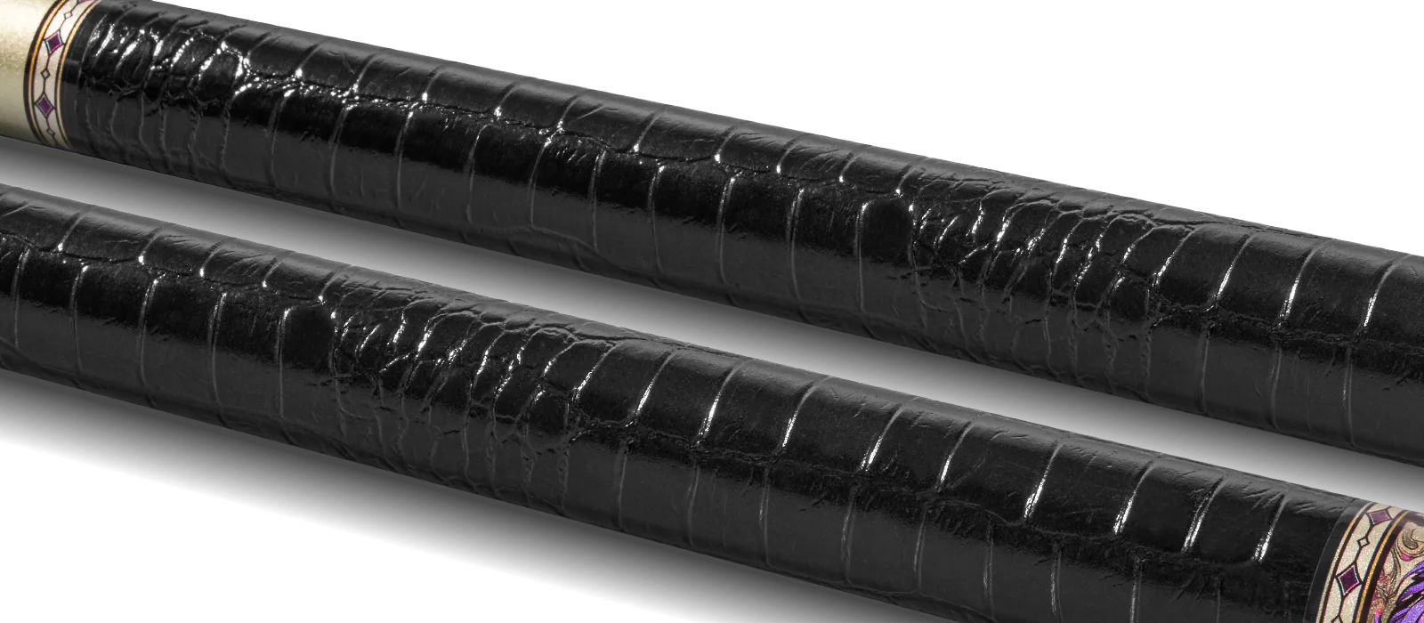 EVO Beast Amethyst Lion Leather Wrap Pool Cue - Image 3