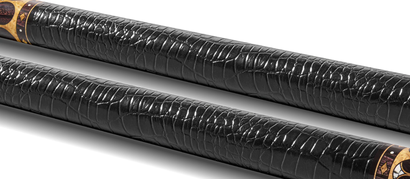 EVO Crown Series Ancient Oak Leather Wrap Pool Cue - Image 3