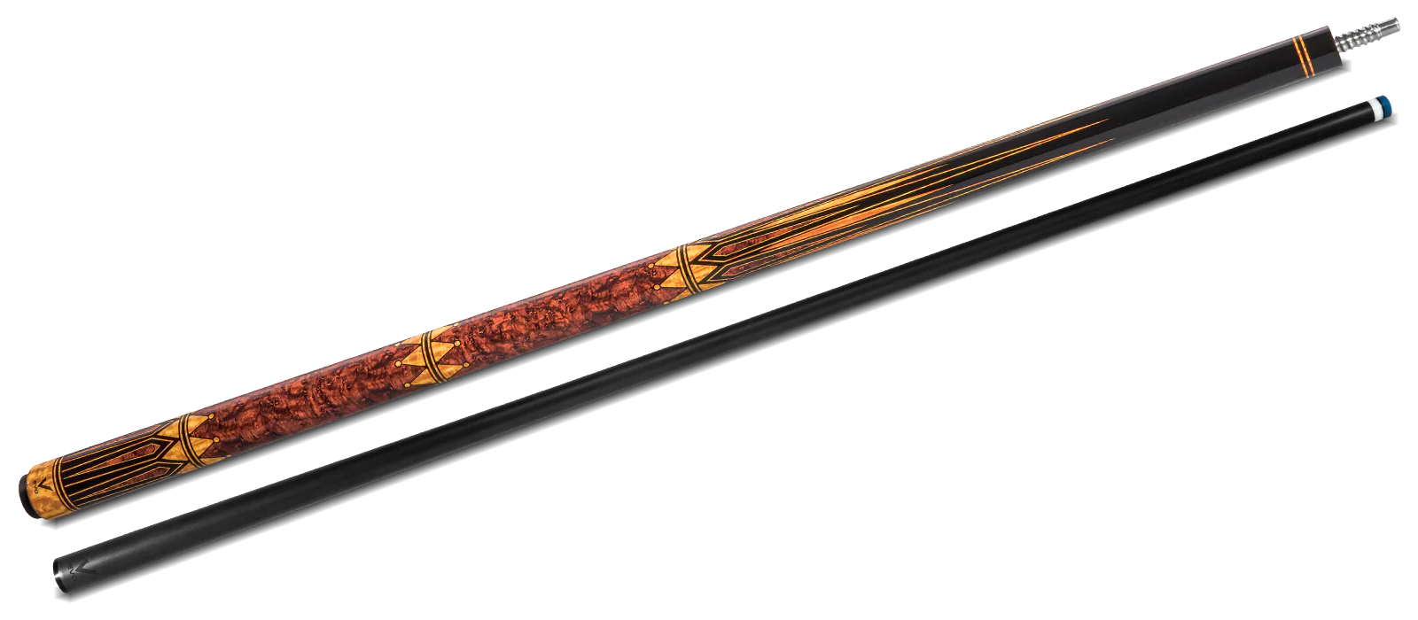 EVO Crystal Umber Crest No Wrap Pool Cue - Image 11
