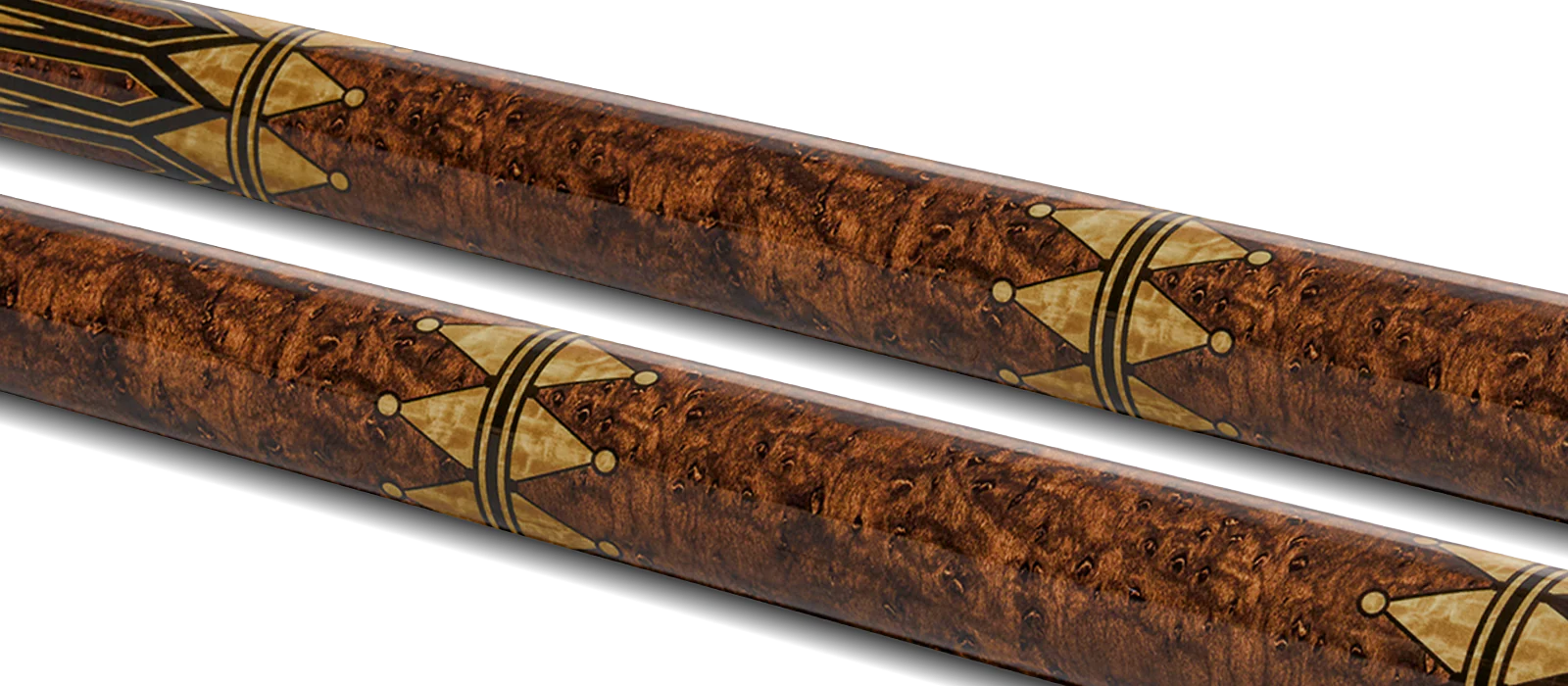 EVO Crystal Umber Crest No Wrap Pool Cue - Image 3