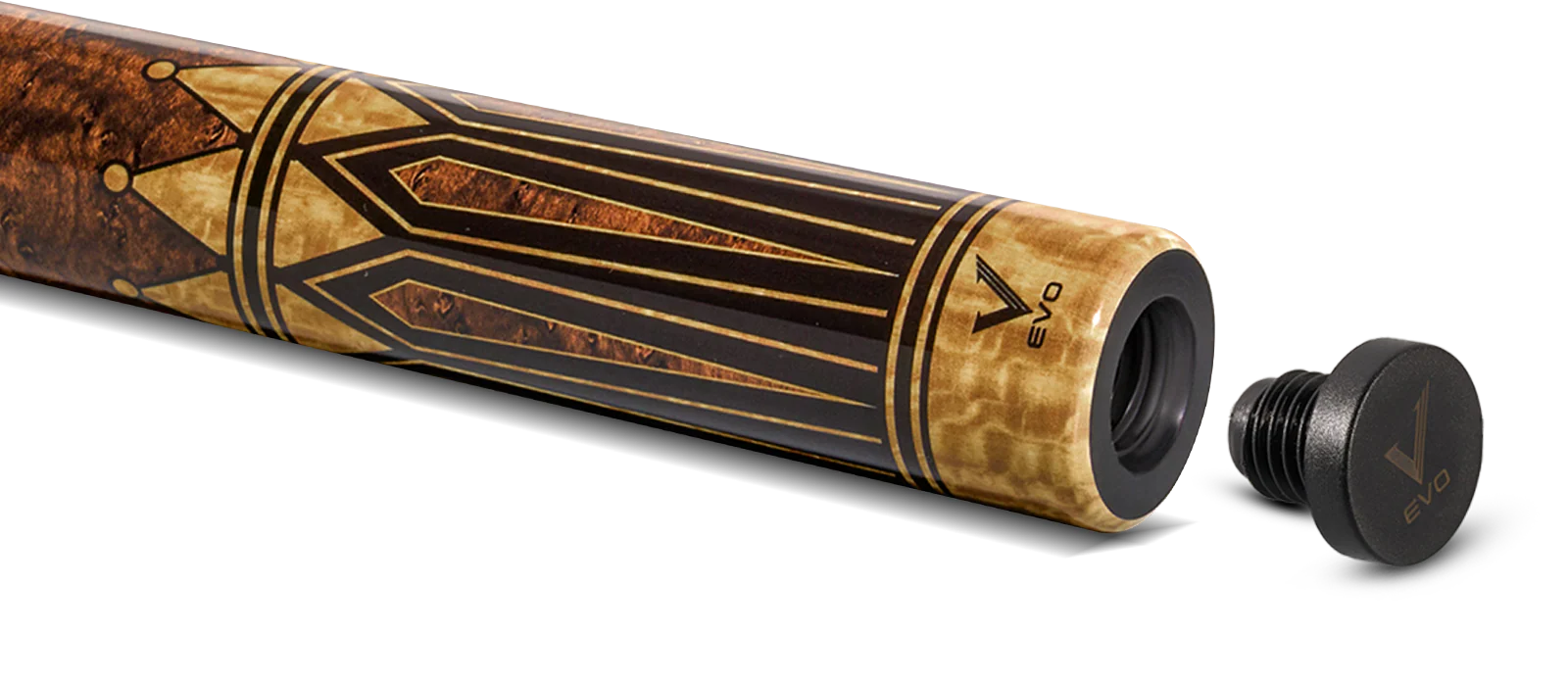 EVO Crystal Umber Crest No Wrap Pool Cue - Image 5